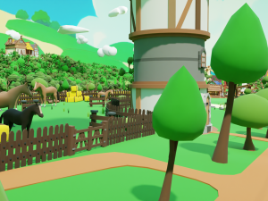 Slavic town Modèle 3D