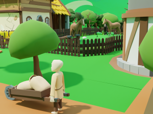Slavic town Modèle 3D