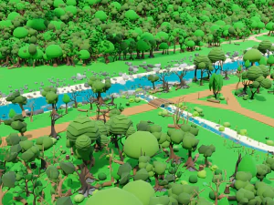 Slavic town 3D Model