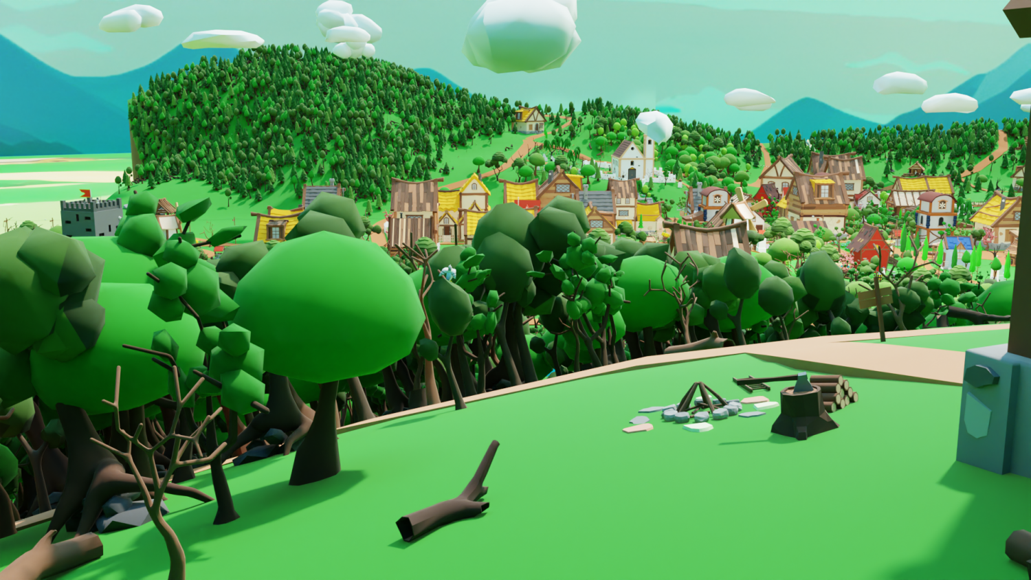 Slavic Town 3D Модель In Ландшафты 3DExport