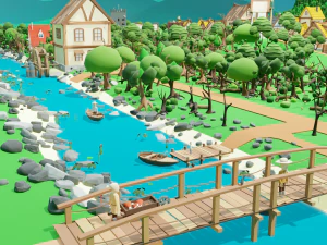 Slavic town 3D Model
