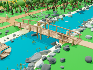 Slavic town Modèle 3D