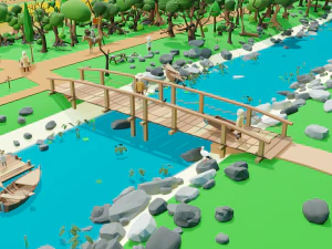 Slavic town 3D Model
