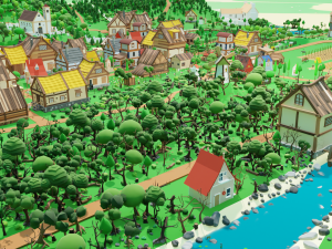 Slavic town Modèle 3D