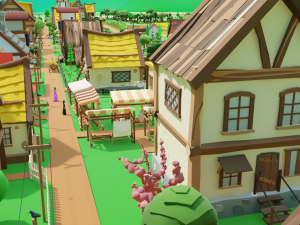Slavic town Modèle 3D
