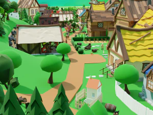 Slavic town 3D Model