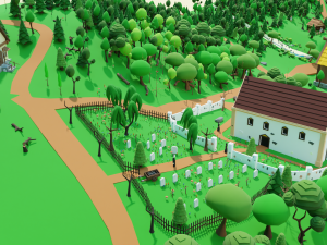 Slavic town Modèle 3D