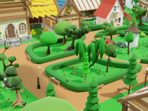 Slavic town 3D Model