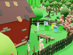 Slavic town Modèle 3D