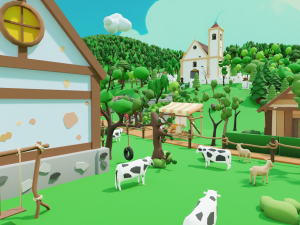 Slavic town Modèle 3D