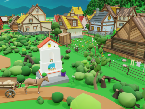 Slavic town Modèle 3D