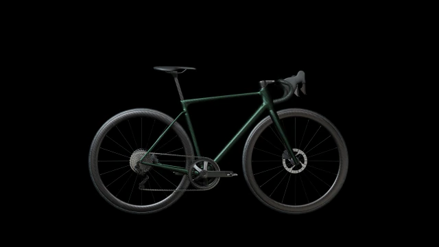 Green roadbike 3D Model .c4d .max .obj .3ds .fbx .stl .blend 