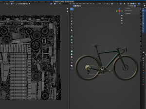 Green roadbike Modèle 3D
