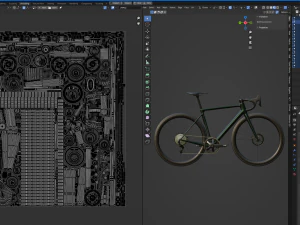 Green roadbike 3D Model