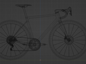 Green roadbike Modèle 3D