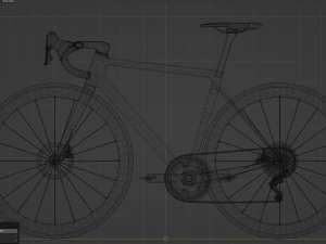 Green roadbike 3D Model