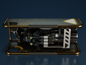 Sci-Fi Power Generator - box1 3D Модель