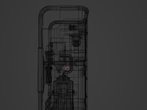 Sci-Fi Power Generator - box1 3D Модель