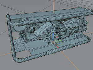 Sci-Fi Power Generator - box1 3D Модель