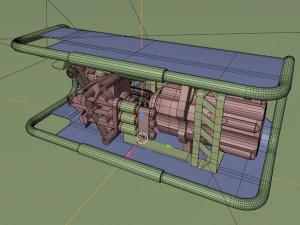 Sci-Fi Power Generator - box1 3D Model