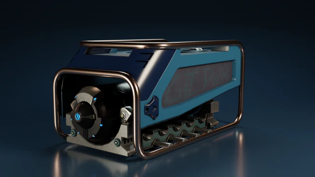 Sci-Fi Power Generator - box2 3D Model .c4d .max .obj .3ds .fbx .stl .blend 