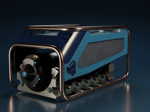 Generator prądu science-fiction &ndash; pudełko 2 Model 3D