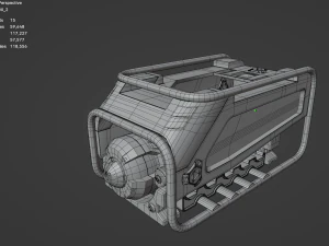 Sci-Fi Power Generator - box2 3D Model