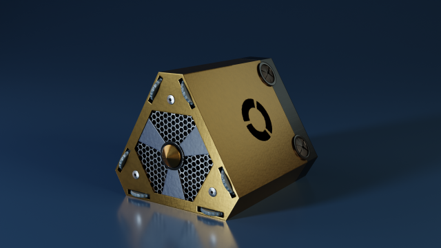 Triangular Sci-Fi Power Generator Modèle 3D .c4d .max .obj .3ds .fbx .stl .blend 