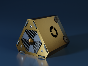 Triangular Sci-Fi Power Generator Model 3D