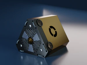 Triangular Sci-Fi Power Generator 3D Model