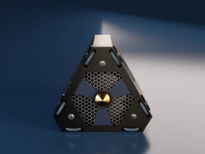 Triangular Sci-Fi Power Generator 3D Model