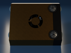 Triangular Sci-Fi Power Generator Modèle 3D