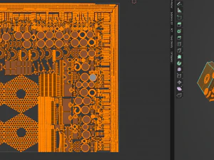 Triangular Sci-Fi Power Generator 3D Model