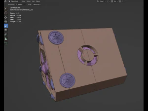 Triangular Sci-Fi Power Generator 3D Model