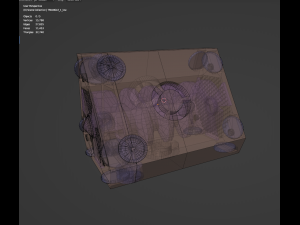 Triangular Sci-Fi Power Generator Modèle 3D