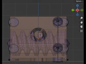 Triangular Sci-Fi Power Generator 3D Model
