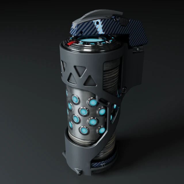 Sci-fi grenede 3D Model .c4d .max .obj .3ds .fbx .stl .blend 