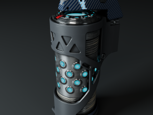 Sci-fi grenede 3D Model