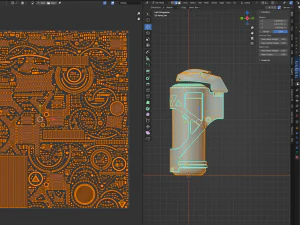 Sci-fi grenede 3D Model