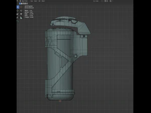 Sci-fi grenede 3D Model