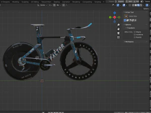 Factor Hanzo time trial bike 3D Model