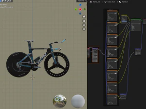 Factor Hanzo time trial bike 3D Model
