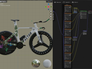 Factor Hanzo time trial bike 3D Model