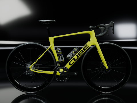 Cube Agree C62 Race Flashlimenblack 2025 roadbike 3Dモデル