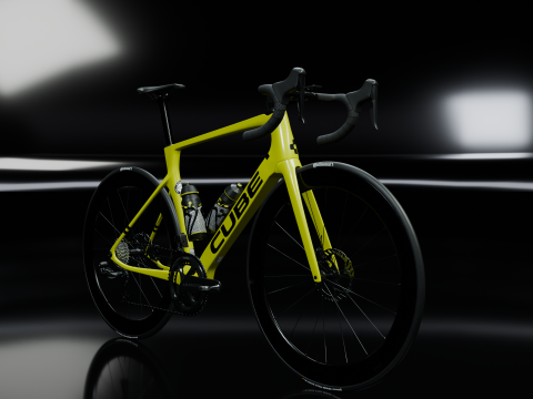 Cube Agree C62 Race Flashlimenblack 2025 roadbike 3Dモデル