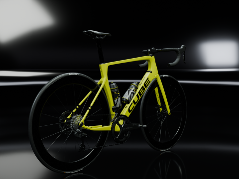 Cube Agree C62 Race Flashlimenblack 2025 roadbike 3Dモデル