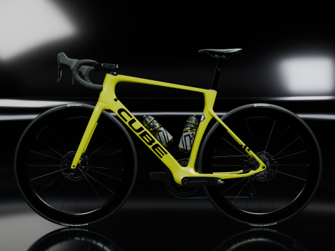 Cube Agree C62 Race Flashlimenblack 2025 roadbike 3Dモデル