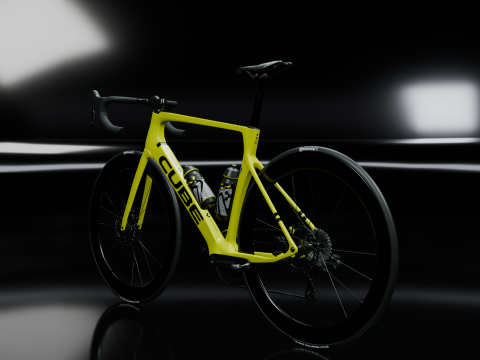 Cube Agree C62 Race Flashlimenblack 2025 roadbike 3Dモデル