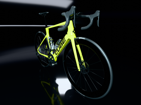 Cube Agree C62 Race Flashlimenblack 2025 roadbike 3Dモデル