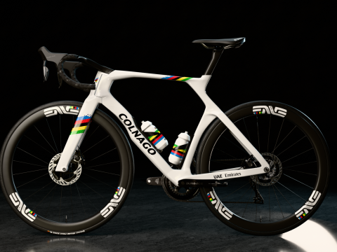 COLNAGO Y1Rs roadbike rainbow Tadej Pogacar edition GOAT 3D Модель